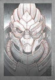 17 game character combined into one pencil drawing by atomiccircus on deviantart. The Tundra Ghost A Pencil Sketch Of Garrus From Mass Effect That I