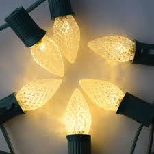 Warm White 3 Led C7 Faceted Christmas Light Bulbs E12 Candelabra Base 25 Pack On Sale Now Light Bulbs At Paperlanternstore
