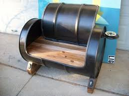 Oil Drum Recycled Into Seating Oil Drum Drum Chair Drum Seat