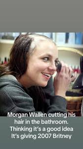 Video of Morgan Wallen Cutting His Hair Off