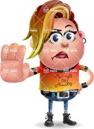 Punk Girl Cartoon Vector 3d Character Stop 2 Graphicmama Eat rocks, praha (prague, czech republic). graphicmama