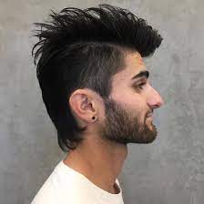 Mohawk Fade With Long Straight Hair Mohawk Hairstyles Mohawk Hairstyles Men Mens Hairstyles
