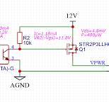 stm32 - High side mosfet 12V switch from isolated 3V3 GPIO ...