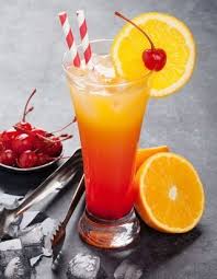 Cocktail Malibu Sunrise Pour 6 Personnes Recettes Elle A Table Recette Cocktail Tequila Sunrise Tequila Sunrise Recette Cocktail