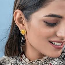 RICHARME Arrowhead Earrings White Druzy Agate Crystal