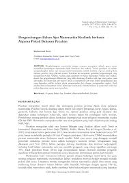 Check spelling or type a new query. Pdf Pengembangan Bahan Ajar Matematika Realistik Berbasis Alquran Pokok Bahasan Pecahan