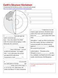 These free layers of the earth printable worksheets are perfect for helping kids learn and revise the layers of the earth. Earths Structure Worksheet Plate Tectonics Earth