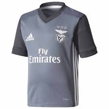 The kit comprised of white shorts and grey socks but from 1911, they adopted the light blue and white striped shirt with black shorts and white socks, which remains famous to this day. Adidas Sl Benfica Away Mini Kit 17 18 Buy And Offers On Goalinn