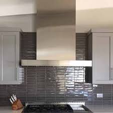 Beyond the practical aspect of keeping your kitchen free of cooking smoke and lingering odors, a copper range hood adds a warmth unmatched by any other material. Range Hoods Wall Contemporary Slim Range Hood With Slim Baffle Filters 7 Or 8 Round Duct Transition 570 775 Cfm Made Of Stainless Steel By Imperial Kitchensource Com