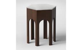 Maybe you would like to learn more about one of these? Wood And Marble Side Table Hexagon Shaped End Table By Opalhouse Groupon