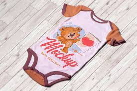 Download Free Baby Bodysuit Mock Up In Psd Free Psd Templates
