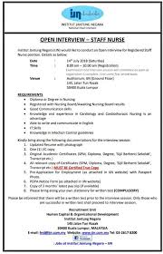 Abbreviation ijn), is a heart surgery centre in kuala lumpur, malaysia. Gennuwar On Twitter Open Interview Staff Nurse At National Heart Institute Institut Jantung Negara July 14th 2018 8am 10 Am