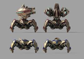 Artstation Starcraft Immortal Model Nak Ma Starcraft Robot Concept Art Stars Craft