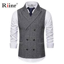 Expédition possible sous 2 jours. Hommes Formel Double Boutonnage Gilets Costume Classique Gilet Homme Coupe Ajustee Cafe Gilet Hommes Mariage Calecos Para Hombre Aliexpress