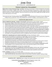 Product Marketing Manager Resume Example Merchandise Planner