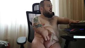Midget showing ass and then his huge dick cum