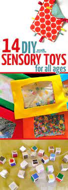 Make These Cool Toys For Sensory Play Diy Sensory Toys Baby Toys Diy Baby Sensory Play