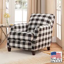 Black And White Plaid Chair Cushions Clarkesville Black And White Plaid Armchair Plaid Chair Armchair Black And White Living Room