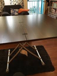 Amazon Com Corner Housewares Modern Multi Purpose Dining Room Wheeled Transforming Adjustable Expanding X Li Dining Table Coffee Table Adjustable Height Table