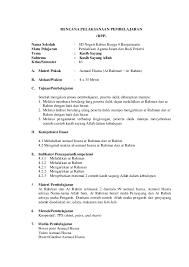 Rpp Pai Contoh Rpp Sd Kurikulum 2013 Ilmusosial Id