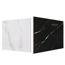 White modern marble chevron mosaic backsplash tile with multiple texture. Rm Act02 Classic Black And White Marble Texture Non Slip Kitchen Tiles