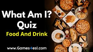 It's like the trivia that plays before the movie starts at the theater, but waaaaaaay longer. What Am I Food And Drinks Quiz Games4esl