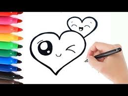 How To Draw Love Hearts Kawaii Hoe Teken Je Schattige Hartjes Youtube Tekenen Voor Kinderen Schattige Tekeningen Leer Tekenen