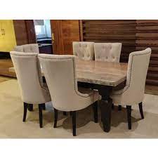 Sold and shipped by costway. Laminate Veneer Wood 6 Seater Dining Table Set Rs 70000 Set M S Jain Industrial Corporation Id 21365767548