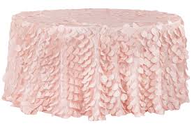 Petal Circle Taffeta Round 120 Tablecloth Blush Rose Gold Table Cloth Blush Roses Wedding Table Flowers