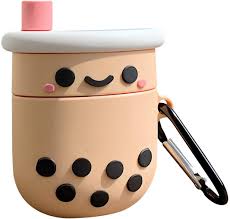 Polish your personal project or design with these boba tea transparent png images, make it even more personalized and more attractive. Bubble Tea Cartoon Airpods Case 1 2 Boba Pearl Milk Tea Full Protective Silicone Cover With Keychain Girls Teens Headphones Amazon Ca Electronics