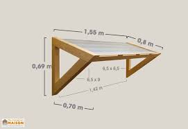 Auvent Pour Porte D Entree 1 Pan 3d En Sapin Et Polycarbonate Diy Door Canopy Diy Awning Porch Awning