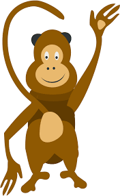 Download Monkey Waving Svg Clip Arts Monkey Clip Art Png Download Full Size Clipart 5194946 Pinclipart