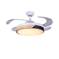 It comes with five wooden blades with different wood finish on both sides. Hans Lighting Ceiling Fan With Light Wooden Finish Luxury Modern Fan With Remote Noiseless Retractable Chandelier Fan With Anti Dust Blades Wood Brown Bis Certified Buy Online In Antigua And Barbuda At
