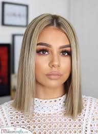 The best medium length hairstyles include long bobs shaggy styles layers bangs side parts blunt cuts waves and curls bangs look pretty and youthful while layered hair can allow you to thin out thick hair or add fullness to fine hair. Medium Length Hairstyles For Women 30 Shoulder Length Hairstyles