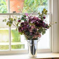 Sort by , best selling. Silk Flowers Damson Plum Chrysanthemum Eucalyptus Arrangement Luxury Flower And Foliage Silk Flower Bouquet Mother S Day Gift Flowers Uk Artificial Flower Arrangements Fake Flower Arrangements