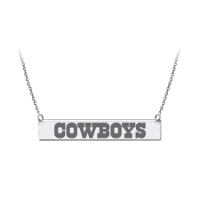 Dallas Cowboys Bar Necklace In Sterling Silver Officially Licensed By The Nfl Bar Necklace Cowboys Bar Cowboys