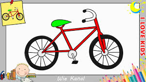 Fahrrad Zeichnen Lernen Einfach Fur Anfanger Kinder 2 Youtube