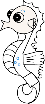 The body parts get easier in this video, we will learn about how to draw a seahorse for the beginner step by step.it's easy to learn to draw and how. Download Hd How To Draw A Seahorse Step Seahorse Drawing Transparent Png Image Nicepng Com