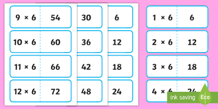 Multiplying 8 by 7, so the finger number 8 touches the finger number 7 on the other hand. 6 Times Tables List Novocom Top