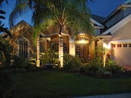 Look At The Shadows On The This Home Created By Architectural Lighting The Palm Trees Are Landscape Lighting Outdoor Landscape Lighting Garden Lighting Trees
