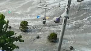 Tourist does tsumani to brazilian freak. Freak Mini Tsunami Swamps Mallorca Menorca Tourist Hotspots In Mediterranean