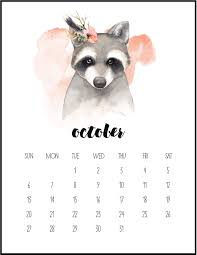 Watercolor October 2019 Printable Calendar Jpg 1024 1325 Kalendar Dlya Pechati Planirovshik Raspechatat Ezhemesyachnye Kalendari