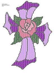 Free printable plastic canvas flower patterns. Homemade Plastic Canvas Pattern Rose Cross Plastic Canvas Patterns Plastic Canvas Christmas Plastic Canvas Crafts