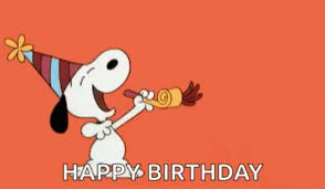 Happy Birthday Snoopy Gif Happybirthday Snoopy Charliebrown Discover Share Gifs Snoopy Birthday Snoopy Happy New Year Snoopy Party