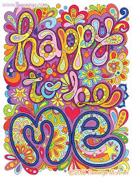 Happy To Be Me Coloring Page From Thaneeya Mcardle S Think Happy Coloring Book In 2020 Coloring Books Coloring Pages Hippie Art
