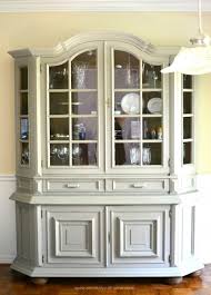 china cabinet chalk paint makeover