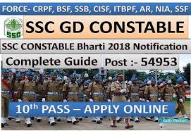 ssc gd constable 2019 notification pdf 58373 posts