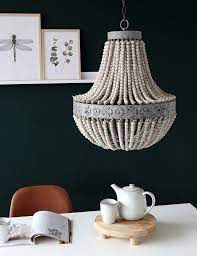 houten kralen kroonluchter light living luna hout directlampen nl kralen kroonluchter kroonluchter houten kroonluchter