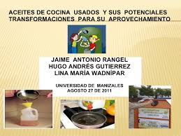 Muchas poblaciones del pacífico lo tienen como base de su dieta, proporcionando entre un 30 y un 60 sin embargo, el precio no debe asustar a nadie porque lo cierto es que la merma en la cocina del aceite de coco es mínima. Reciclado Y Usos Del Aceite Usado De Cocina Ppt Grupo Wiki Hugo Jaim