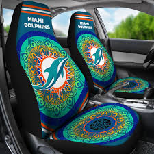 Magical And Vibrant Miami Dolphins Car Seat Covers Miami Dolphins Miami Dolphins Football Dolphins